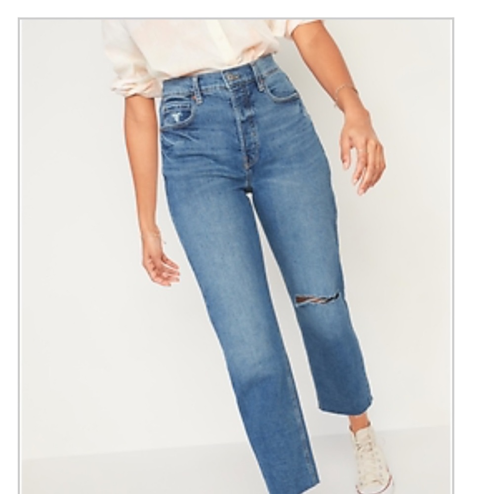 Sky high Straight Button Fly Jeans